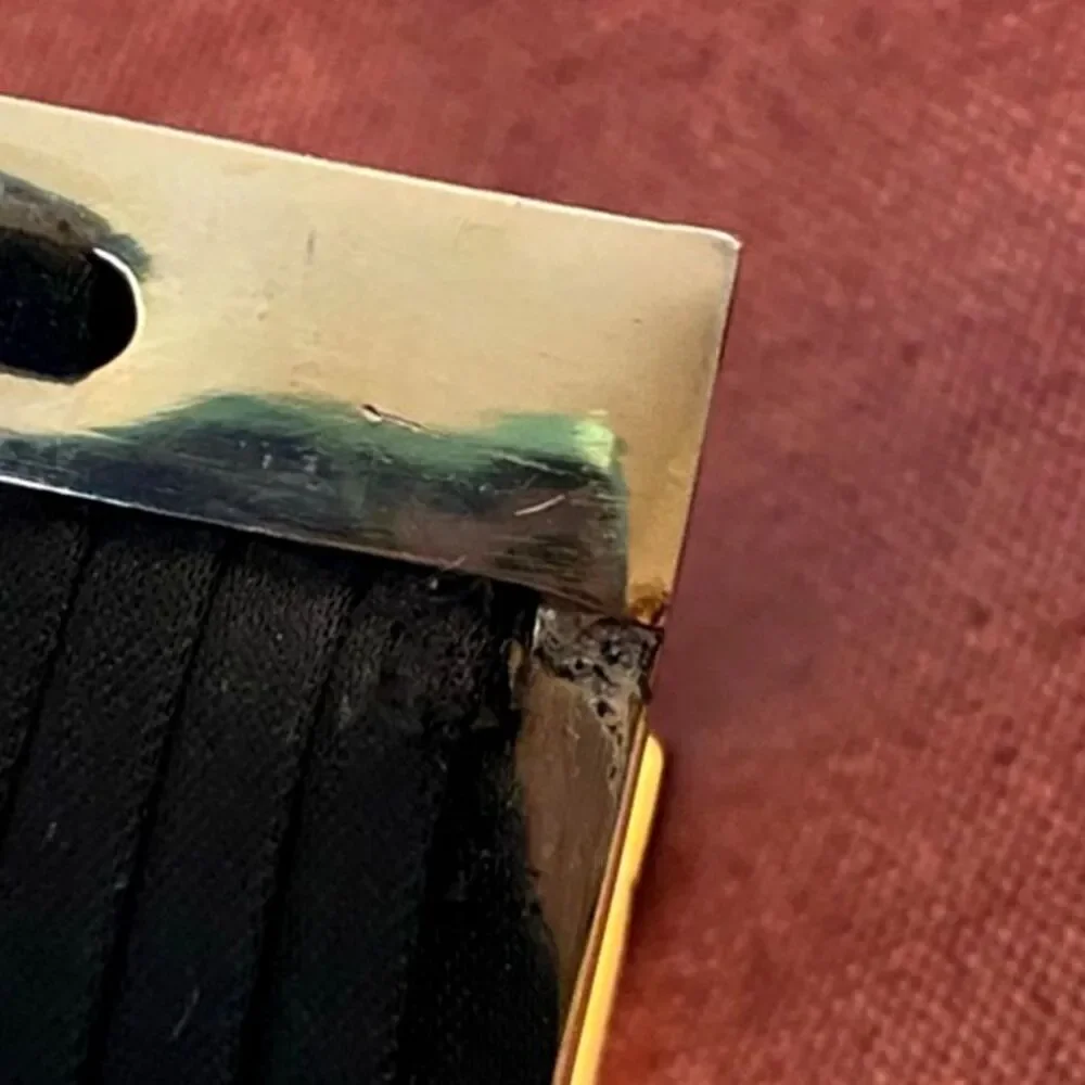 Vintage Tano of Madrid Plissé Pleated Silk Clutch - 1950s Black Evening Bag